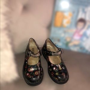 Moschino Floral shoes Mary Jane style with buckle